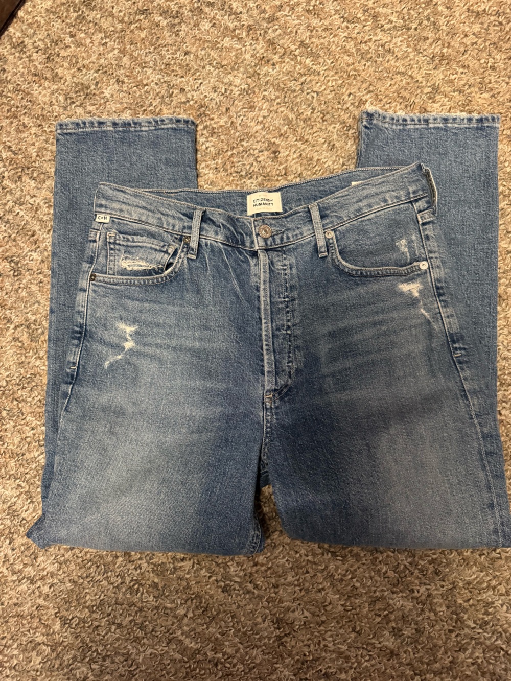 Citizens Of Humanity Charlotte Crop distressed jeans